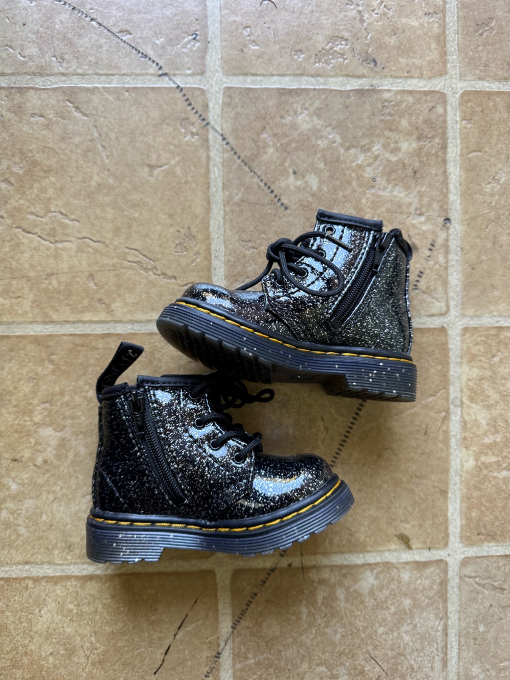 Infant 1460 Glitter Patent Leather Boots